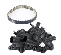 Pompe Acqua Ausiliaria Per Jetta Per Passat Per Lingdu Per Caddy Per Golf Per A3 Per Skoda 1.6 1.4T Termostato Pompa Acqua 04E121600BD 04E 121 600 Pompa Acqua(A and belt)