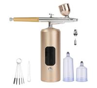 Pompe ad aria ad alta pressione ergonomiche da 7,4 V spruzzatore portatile per pittura artistica di bellezza con accessorio completo spruzzatore aerografo artistico con struttura in lega di rame