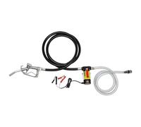 Pompe carburante per motore auto Pompa diesel, pompa per olio combustibile con tubo flessibile, autoadescante elettrica, 12 V, 45 l, pistola automatica Pompa carburante elettrica(White)