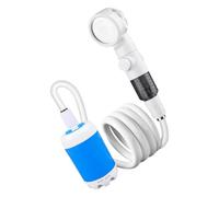 Pompe da doccia ricaricabili da 4000 mAh, design compatto, per campeggio, viaggi e dormitorio, doccia portatile con borsa per il trasporto
