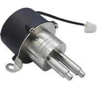 Pompe for acque reflue/effluenti MG204XP01A02 Pompa elettrica a ingranaggi DC 24V Trasmissione magnetica in acciaio inossidabile 1,2 l/min for fluido 0-100℃ 3000 cps(Brush Motor,CN-SUS316)