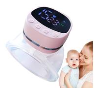 Pompe per latte portatile con aspettative per latte a mani libere 3 modalità e 9 livelli, estrattore elettrico silenzioso con display a LED, durata della batteria lunga, flangia da 24 mm, 2 pezzi