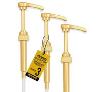 Pompe per sciroppo di alta qualità, confezione da 4, compatibili con bottiglie Torani & Davinci da 750 ml, ideali per sciroppi di caffè, coni di neve, aromi, accessori da bar - nessun intasamento,