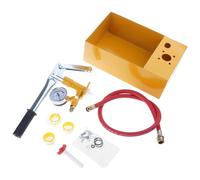 Pompe per tester di perdite in ghisa, adatte per tubi dell'acqua di rubinetto, impianti idraulici residenziali, analisi della pressione dei tubi di riscaldamento a pavimento, rilevamento perdite in