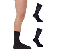 Pompea Calza C.Edgar X2 Corta, Antracite 1, S/M (Pacco da 2) Uomo