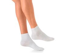 POMPEA 3 Paia Bike Socks Cotone, Bianco 35/38