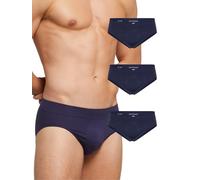 Pack 3 Pezzi Slip Pompea Seamless in Microfibra Blu