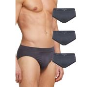 POMPEA 3 Paia Slip Uomo in Morbida Microfibra, Mutande Uomo Senza Cuciture Elasticizzate