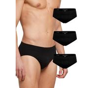 Pompea 3 Paia Slip Uomo in Morbida Microfibra, Mutande Uomo Senza Cuciture Elasticizzate