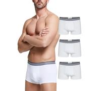 POMPEA 3 Pezzi Boxer Uomo in Cotone Elasticizzato, Mutande Uomo con Cinturino a Contrasto