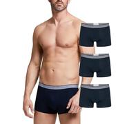 POMPEA 3 Pezzi Boxer Uomo in Cotone Elasticizzato, Mutande Uomo con Cinturino a Contrasto