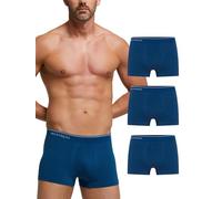 POMPEA 3 Pezzi Boxer Uomo in Cotone Elasticizzato Seamless, Mutande con Cinturino Elastico Logato