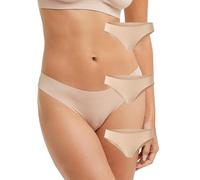 POMPEA 3 Pezzi Slip Brasiliana Donna in Morbida Microfibra, Mutande Donna con Taglio Vivo Senza Cuciture