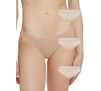 Pompea 3 Pezzi Slip Donna in Cotone Elasticizzato, Mutande in Tessuto Jersey con Cuciture Piatte