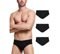 POMPEA 3 Pezzi Slip Uomo in Cotone, Mutande in Tessuto Jersey con Cinturino Elastico in Vita
