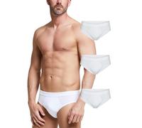 POMPEA 3 Pezzi Slip Uomo in Cotone, Mutande in Tessuto Jersey con Cinturino Elastico in Vita
