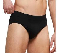 POMPEA 3 Pezzi Slip Uomo Morbido Seamless con Filato Odor Control Q-Skin . Nero L/XL