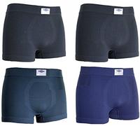 POMPEA 4 Boxer Microfibra Costa (L/XL, Assortiti,Colori Scuri)
