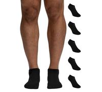 POMPEA 5 Paia Calzini Uomo in Cotone, Calze Corte alla Caviglia con Punta e Tallone Rinforzati