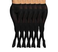 POMPEA 6 Paia Collant Donna 50 Denari, Calze Nere Velate Opache