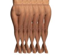 POMPEA 6 Paia Collant Donna 8 Denari, Calze Velate Opache con Cuciture Piatte, Compressione Leggera