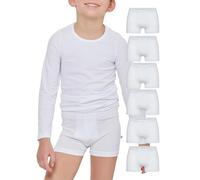 POMPEA 6 Pezzi Boxer Bambino in Cotone, Mutande per Bambini in Tessuto Jersey