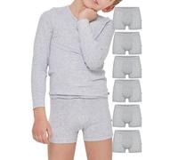 POMPEA 6 Pezzi Boxer Bambino in Cotone, Mutande per Bambini in Tessuto Jersey