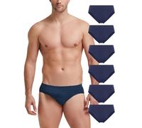 POMPEA 6 Pezzi Slip Uomo in Morbida Microfibra, Mutande Uomo con Lavorazione a Coste