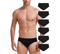 POMPEA 6 Pezzi Slip Uomo in Morbida Microfibra, Mutande Uomo con Lavorazione a Coste