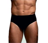 POMPEA 6 Pezzi Slip Uomo Morbido Seamless con Filato Odor Control Q-Skin Nero S/M