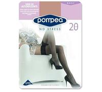 POMPEA Autoreggente Vani 20 denari con balza floreale, Nero