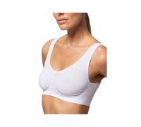 Pompea Brassiere Donna Spalla Larga Microfibra Semless S/M Bianco