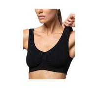 Pompea Brassiere Donna Spalla Larga Microfibra Semless S/M Nero