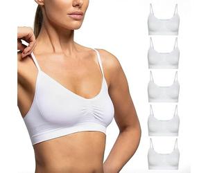 POMPEA Brassiere Seamless Reggiseno (Pacco da 5) Donna