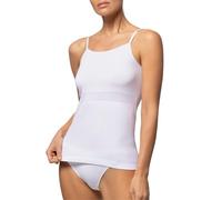 Pompea Canottiera Spalla Stretta Microfibra Bianco