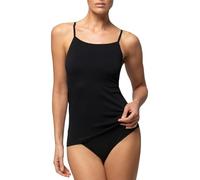 Pompea Canottiera Spalla Stretta Microfibra Nero