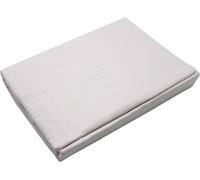 Pompea Coprimaterasso in Cotone Letto Singolo tinta unita disegno a fasce con elastico perimetrale - Pompea fasciato