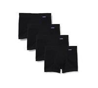 Pompea Boxer Costa Aderenti Uomo Nero (Nero 0071) Medium (S/M) Pacco da 4