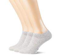 Pompea Cotton Calzini alla Caviglia, Grigio (Grigio Melange 1350), (Taglia Produttore:35/38) (Pacco da 3) Donna