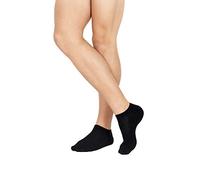 Pompea Cotton Calzini alla Caviglia, Nero (Nero 0071), (Taglia Produttore:35/38) (Pacco da 3) Donna