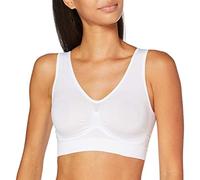 Pompea Bra Wellness Reggiseno, Bianco, S/M (Pacco da 3) Donna