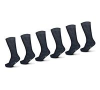 POMPEA Set Calze Uomo 6 Paia Filo di Scozia Assortito Lungo/Corto (6 Paia Blu Corto - 42/43)