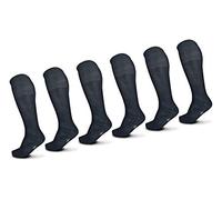 POMPEA Set Calze Uomo 6 Paia Filo di Scozia Assortito Lungo/Corto (6 Paia Blu Lungo - 39/41)