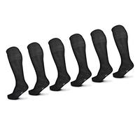 POMPEA Set Calze Uomo 6 Paia Filo di Scozia Assortito Lungo/Corto (6 Paia Nero Lungo - 42/43)