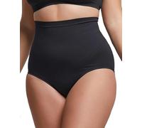 POMPEA Slip Comfort Size Vita Alta in Morbida Microfibra Senza Cuciture Dotato di Un Sistema di Supporto nella Zona Addominale Contiene 1 Slip (XXL, Nero)