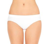 POMPEA Slip Vita Bassa in Microfibra Feeling Senza Cuciture Set 6 Pezzi (L/XL, Bianco)