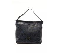 Pompei Donatella Blue Leather Women Shoulder Bag