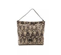 Pompei Donatella Gray Leather Women Shoulder Bag