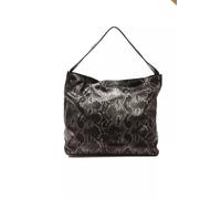 Pompei Donatella Gray Leather Women Shoulder Bag