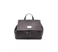 Pompei Donatella Gray Leather Women Shoulder Bag